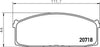 Mintex Brake Pads Full Set Of 4 Front MDB1183 thumbnail