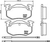 Mintex Brake Pads Full Set Of 4 Front Rear MDB1209 thumbnail