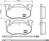Mintex Brake Pads Full Set Of 4 Front Rear MDB1209 thumbnail