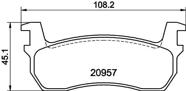 Mintex Brake Pads Full Set Of 4 Front MDB1219 - image 3