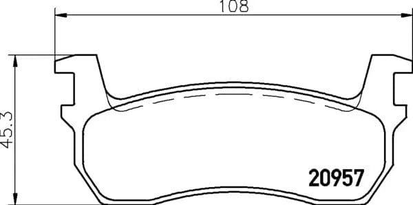 Mintex Brake Pads Full Set Of 4 Front MDB1219 - image 4