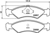 Mintex Brake Pads Full Set Of 4 Front MDB1225 thumbnail