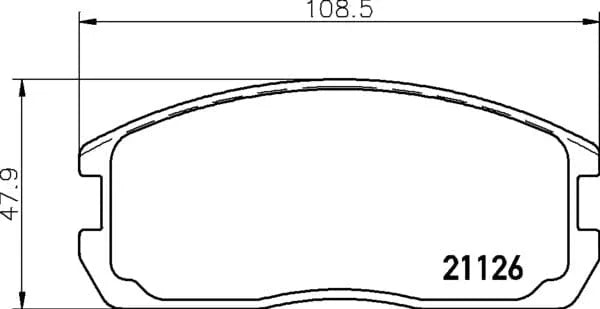 Mintex Brake Pads Full Set Of 4 Front MDB1282 - image 4