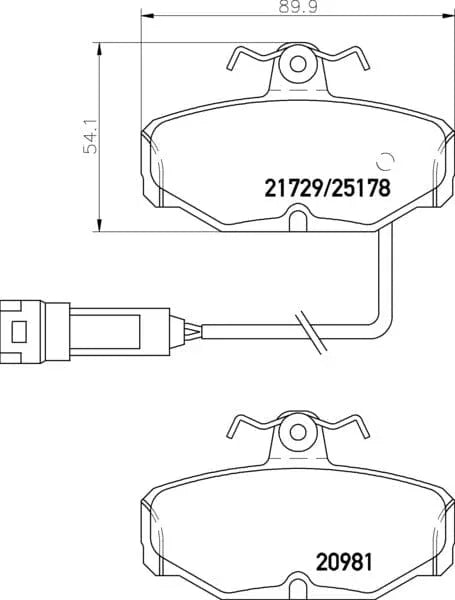 Mintex Brake Pads Set Brake Pads Full Set Of 4 Rear MDB1286 - image 3