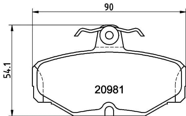 Mintex Brake Pads Set Brake Pads Full Set Of 4 Rear MDB1287 - image 3