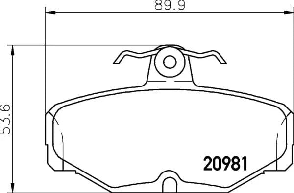 Mintex Brake Pads Set Brake Pads Full Set Of 4 Rear MDB1287 - image 4