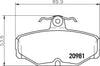 Mintex Brake Pads Set Brake Pads Full Set Of 4 Rear MDB1287 thumbnail