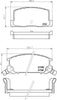 Mintex Brake Pads Set Brake Pads Full Set Of 4 Rear MDB1325 thumbnail