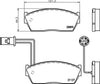 Mintex Brake Pads Full Set Of 4 Front MDB1332 thumbnail
