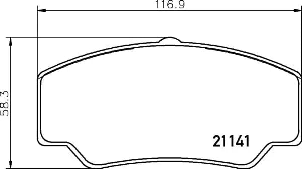 Mintex Brake Pads Full Set Of 4 Front MDB1341 - image 4