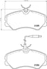 Mintex Brake Pads Full Set Of 4 Front MDB1388 thumbnail