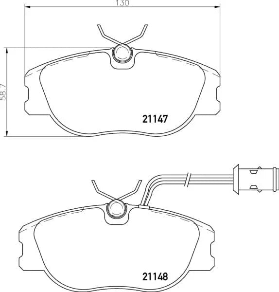 Mintex Brake Pads Full Set Of 4 Front MDB1391 - image 4