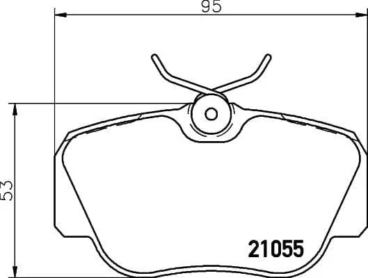 Mintex Brake Pads Full Set Of 4 Front MDB1402 - image 3