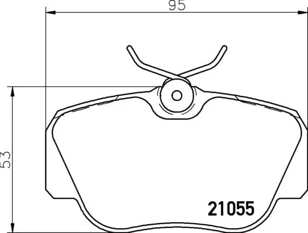 Mintex Brake Pads Full Set Of 4 Front MDB1402 - image 4