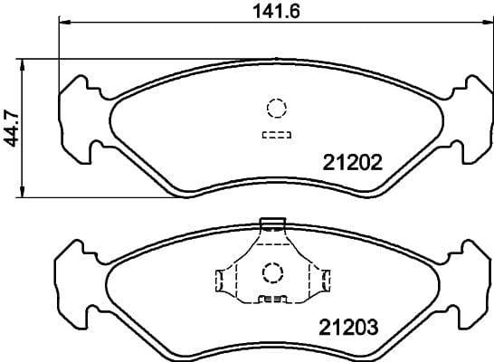 Mintex Brake Pads Full Set Of 4 Front MDB1404 - image 3