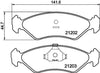 Mintex Brake Pads Full Set Of 4 Front MDB1404 thumbnail