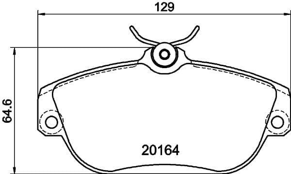Mintex Brake Pads Full Set Of 4 Front MDB1532 - image 3