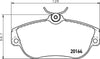 Mintex Brake Pads Full Set Of 4 Front MDB1532 thumbnail
