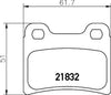 Mintex Brake Pads Set Brake Pads Full Set Of 4 Rear MDB1554 thumbnail