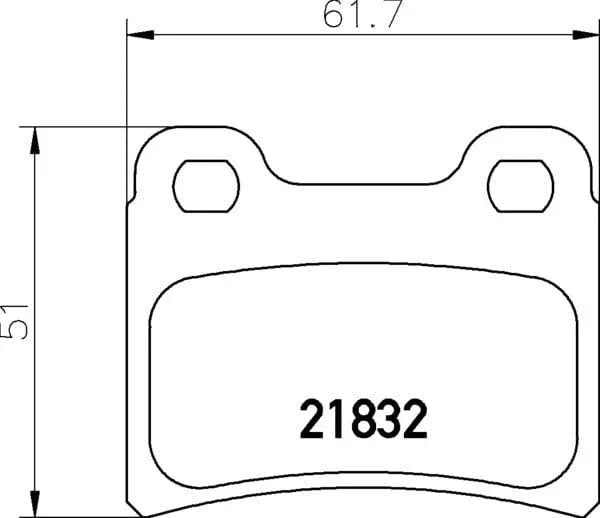 Mintex Brake Pads Set Brake Pads Full Set Of 4 Rear MDB1554 - image 4