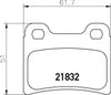 Mintex Brake Pads Set Brake Pads Full Set Of 4 Rear MDB1554 thumbnail