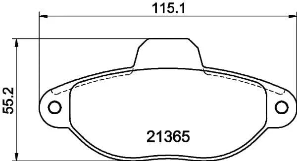 Mintex Brake Pads Full Set Of 4 Front MDB1573 - image 3