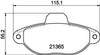 Mintex Brake Pads Full Set Of 4 Front MDB1573 thumbnail