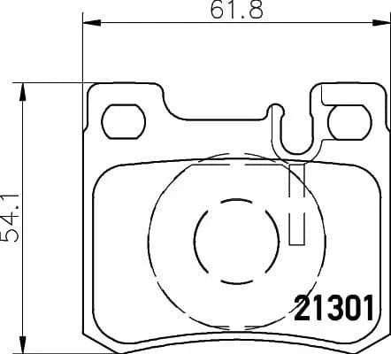 Mintex Brake Pads Set Brake Pads Full Set Of 4 Rear MDB1643 - image 3
