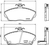 Mintex Brake Pads Full Set Of 4 Front MDB1659 thumbnail