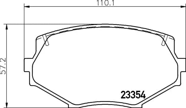 Mintex Brake Pads Full Set Of 4 Front MDB1686 - image 4
