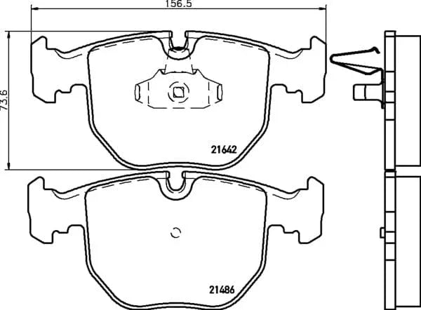 Mintex Brake Pads Full Set Of 4 Front MDB1745 - image 4