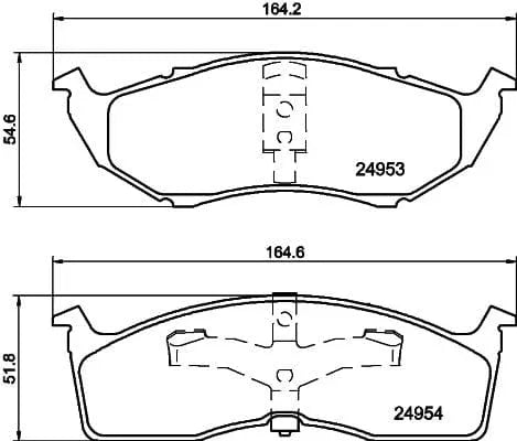 Mintex Brake Pads Full Set Of 4 Front MDB1783 - image 3