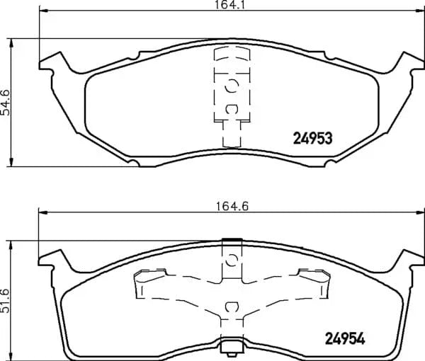 Mintex Brake Pads Full Set Of 4 Front MDB1783 - image 4