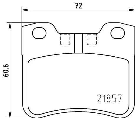 Mintex Brake Pads Full Set Of 4 Front MDB1806 - image 3