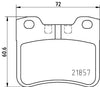 Mintex Brake Pads Full Set Of 4 Front MDB1806 thumbnail