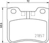 Mintex Brake Pads Full Set Of 4 Front MDB1806 thumbnail