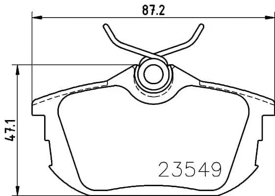 Mintex Brake Pads Set Brake Pads Full Set Of 4 Rear MDB1831 - image 3