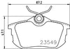Mintex Brake Pads Set Brake Pads Full Set Of 4 Rear MDB1831 thumbnail
