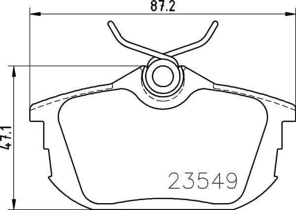 Mintex Brake Pads Set Brake Pads Full Set Of 4 Rear MDB1831 - image 4
