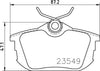 Mintex Brake Pads Set Brake Pads Full Set Of 4 Rear MDB1831 thumbnail