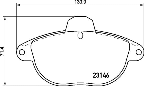 Mintex Brake Pads Full Set Of 4 Front MDB1854MX - image 4