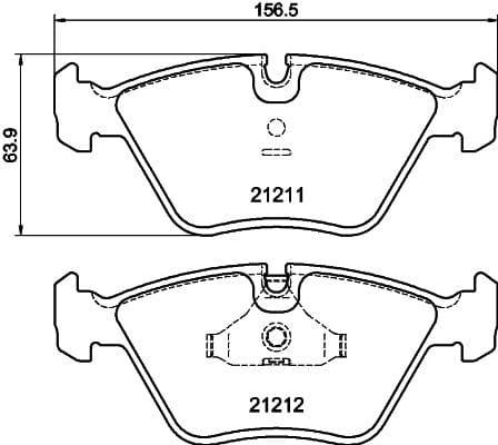 Mintex Brake Pads Full Set Of 4 Front MDB1878 - image 3