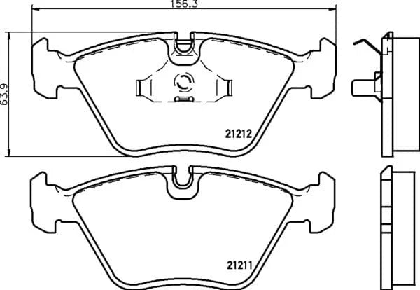 Mintex Brake Pads Full Set Of 4 Front MDB1878 - image 4