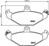 Mintex Brake Pads Set Brake Pads Full Set Of 4 Rear MDB1891 thumbnail