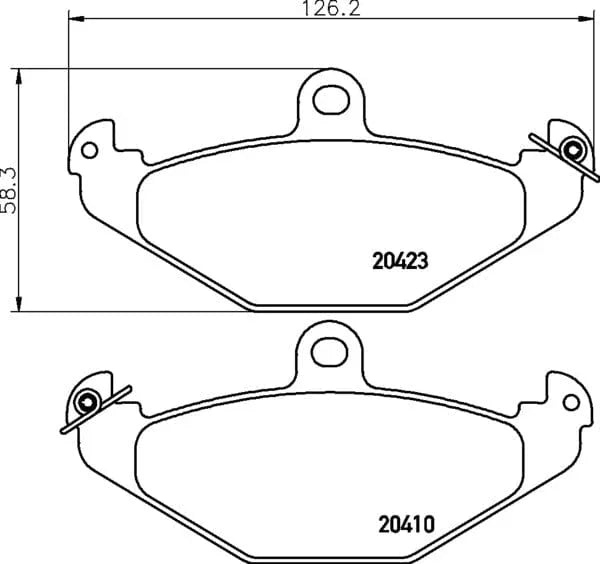 Mintex Brake Pads Set Brake Pads Full Set Of 4 Rear MDB1891 - image 4