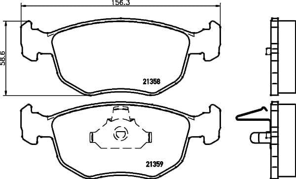 Mintex Brake Pads Full Set Of 4 Front MDB1895 - image 3