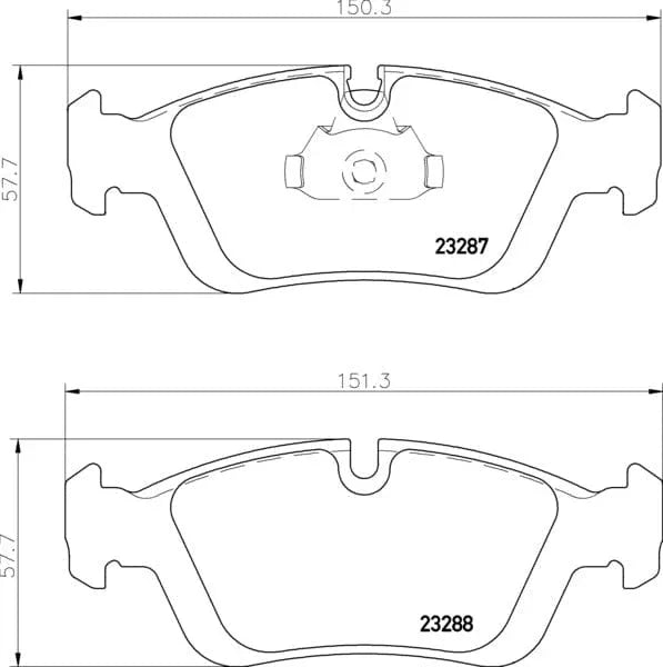 Mintex Brake Pads Full Set Of 4 Front MDB1901 - image 3