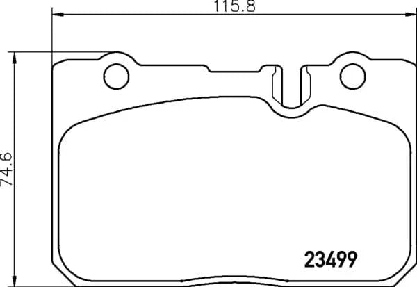 Mintex Brake Pads Full Set Of 4 Front MDB1942 - image 4