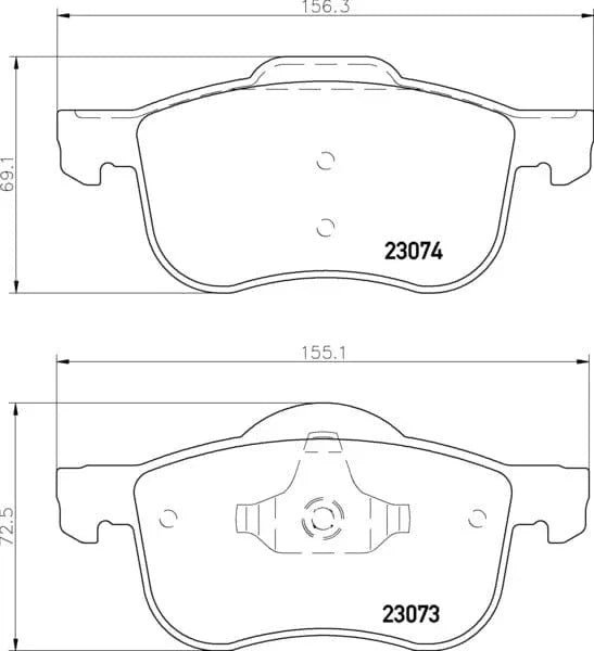 Mintex Brake Pads Full Set Of 4 Front MDB1944 - image 3