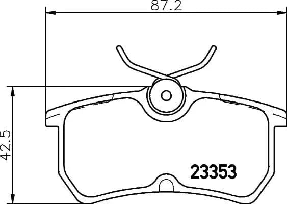 Mintex Brake Pads Set Brake Pads Full Set Of 4 Rear MDB1959 - image 3